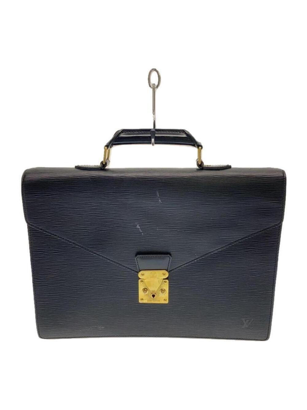 LOUIS VUITTON Serviette Conseiller Epi Black Leather Black Bag